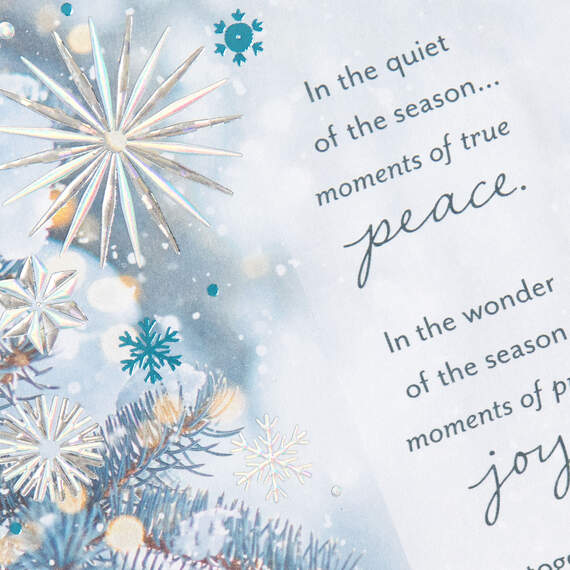 Peace, Joy and Love Religious Christmas Card, , large image number 5
