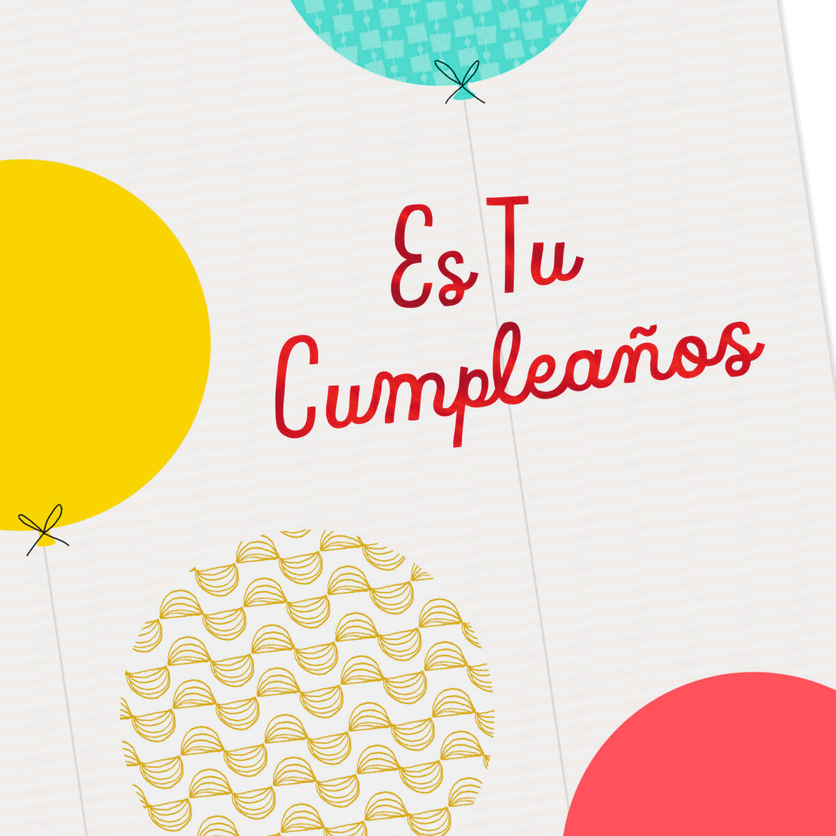 Birthday Balloons SpanishLanguage Birthday Card Greeting Cards