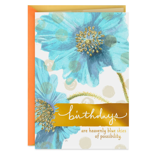 Marjolein Bastin Blue Skies of Possibility Birthday Card, 