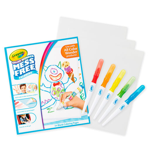 Crayola® Color Wonder Paintbrush Pens and Drawing Pad Set, 
