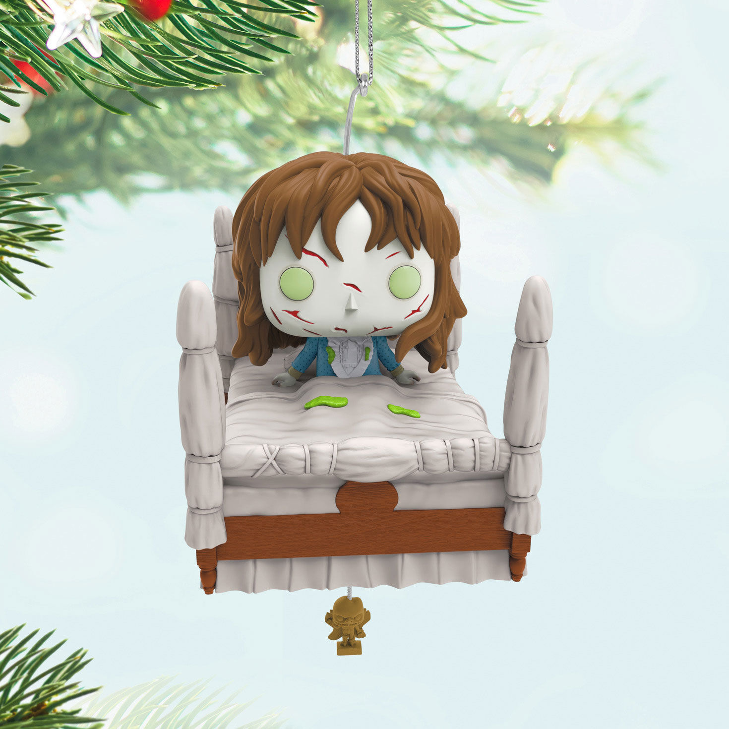 The Exorcist Regan Funko Pop Keepsake Ornament hanging on tree image number 2