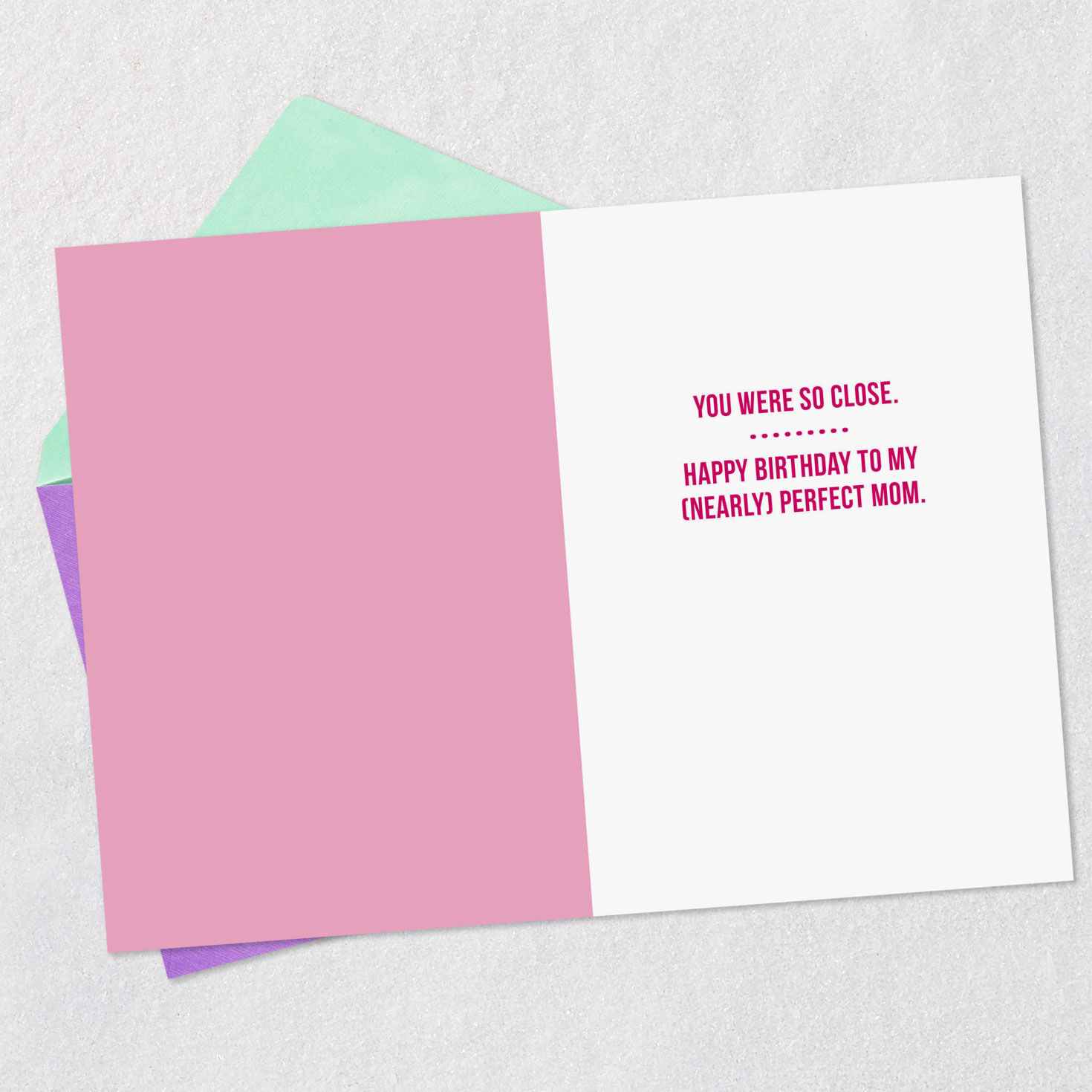 Mom Scorecard Funny Birthday Card for Her Open card with envelope image number 3