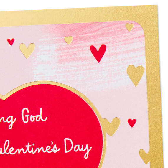 Hearts on Pink Religious Valentine's Day Cards, Pack of 6, , large image number 5