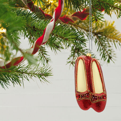 The Wizard of Oz™ Ruby Slippers™ Glass Ornament, 
