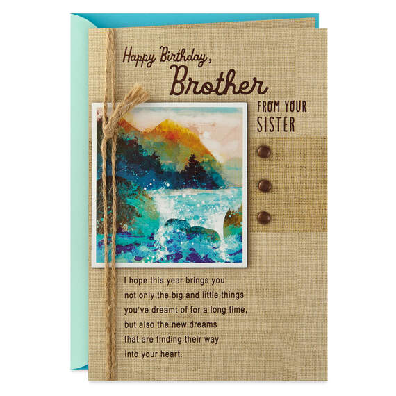 Everything You Wish Birthday Card for Brother From Sister, , large image number 1