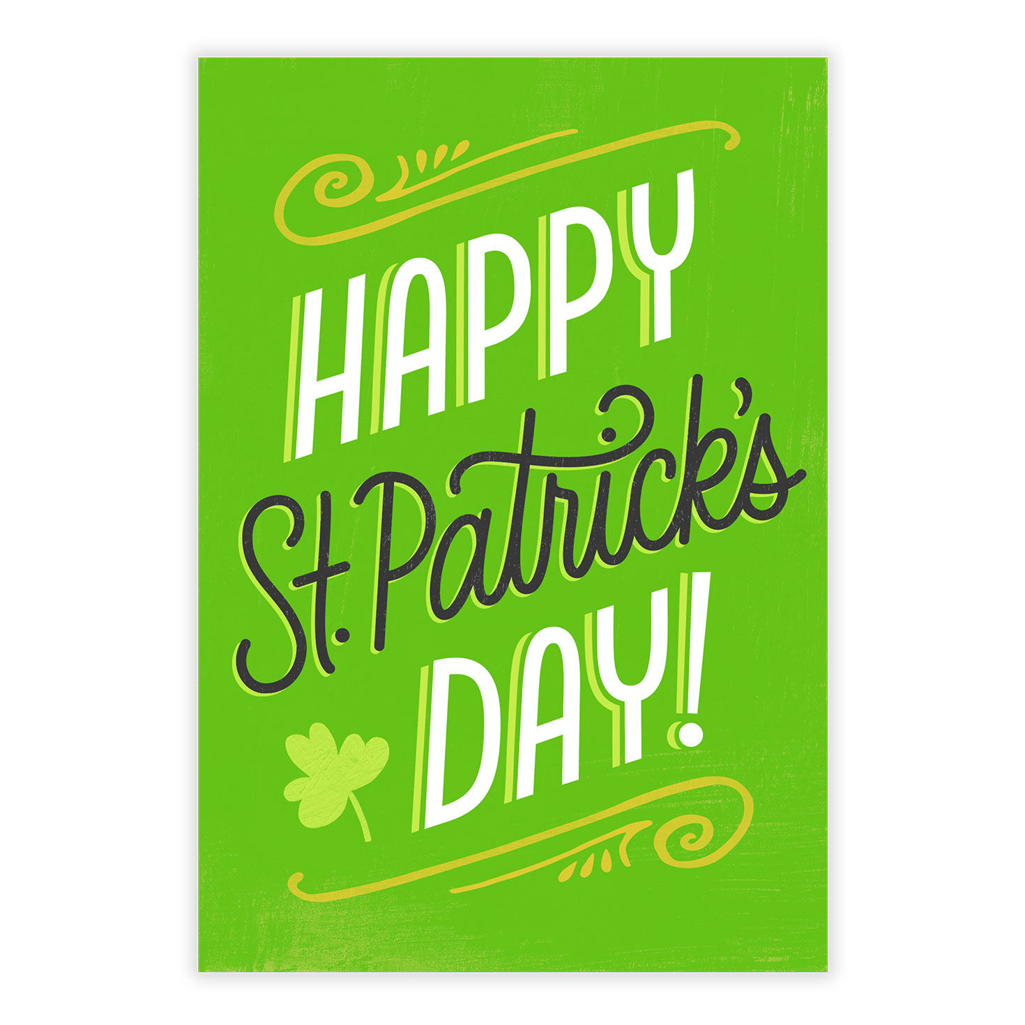 Fun Lettering on Green Personalized St. Pat's Card front image number 8