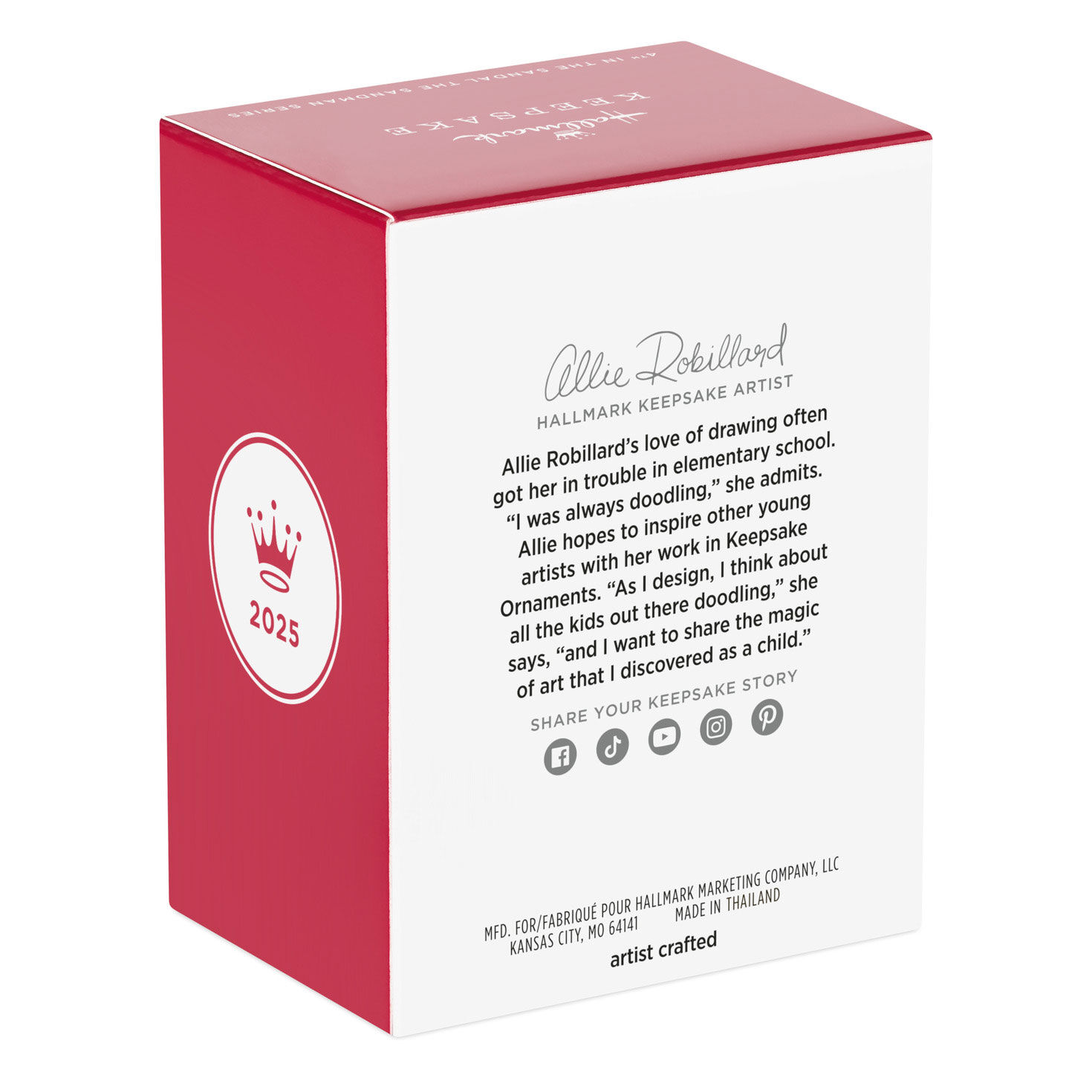 Sand Snowman With Sandwich Keepsake Ornament package back image number 8