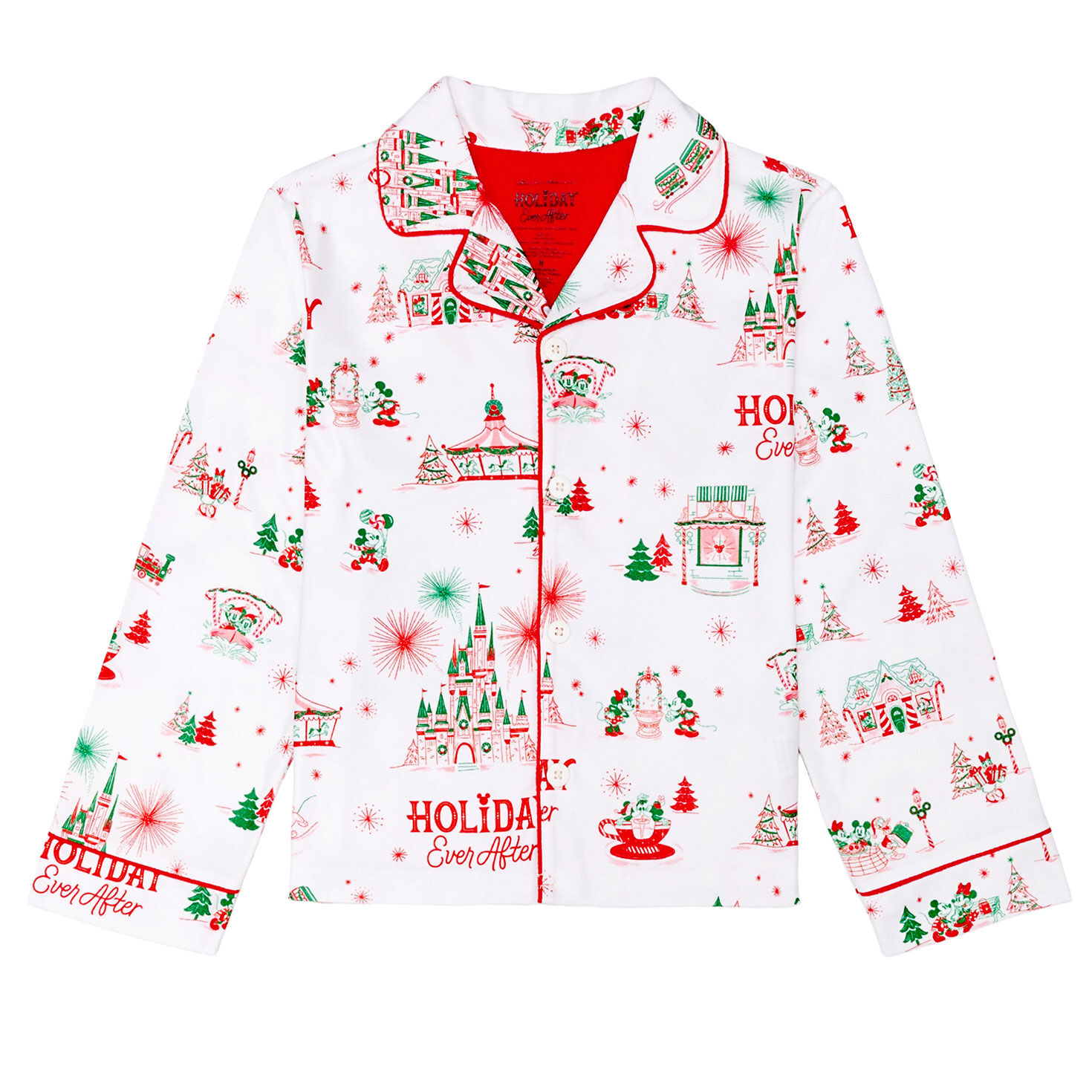 Hallmark + Disney Holiday Ever After Kids Pajama Set, , large image number 3