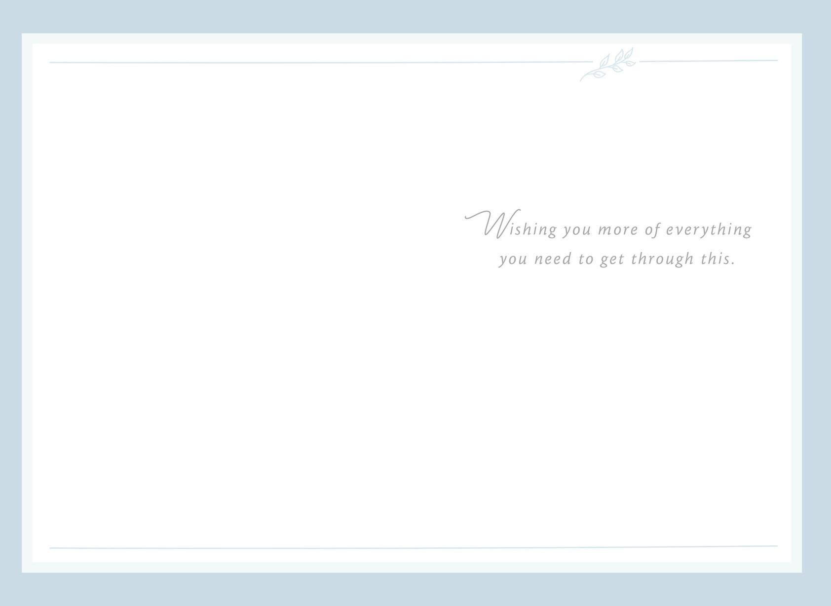 Love Sees Us Through Care and Concern Card