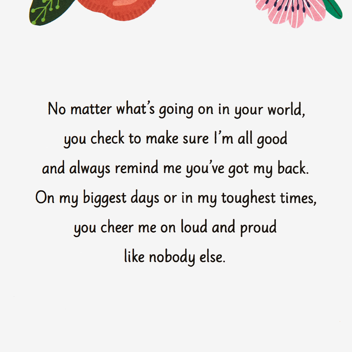 Flowers on Blue Mother's Day Card for Mom Sentiment image number 2