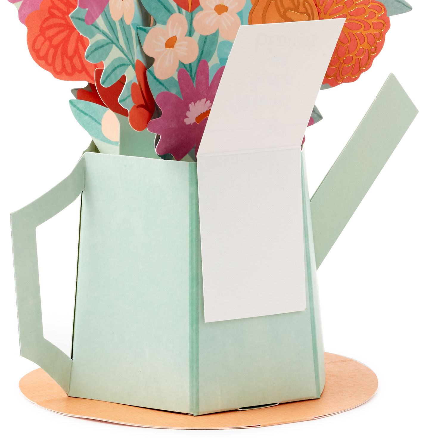 Watering Can With Flowers Pop-Up Card for Mom  image number 4