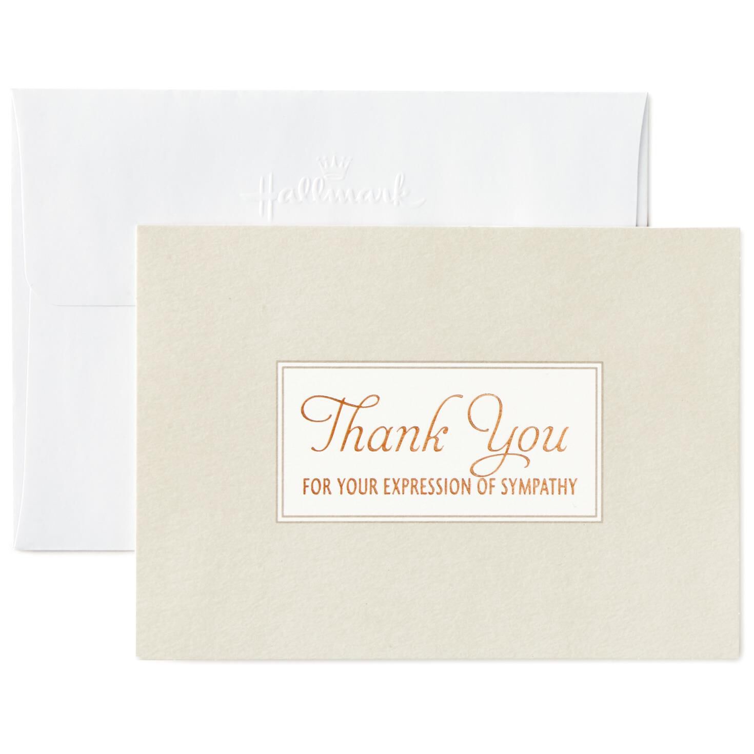 sympathy thank you notes stationery hallmark condolences thank you cards