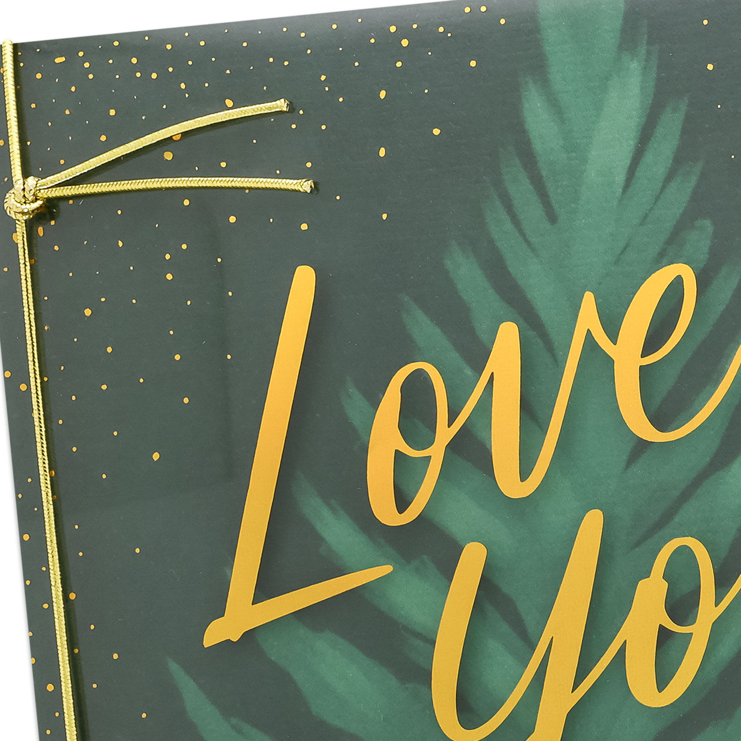 Green Tropical Leaf Father's Day Card from Daughter Card Front Detail image number 5