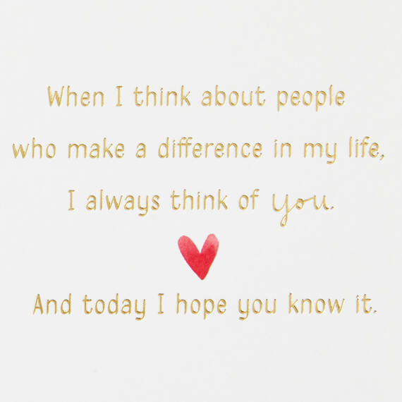 You Make a Difference in My Life Sweetest Day Card, , large image number 2