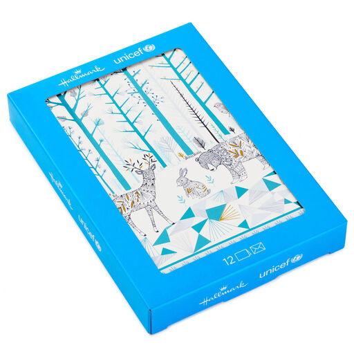 UNICEF Woodland Animals Christmas Cards, Box of 12, 