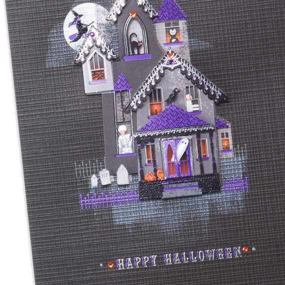 Spirited Haunted House Halloween Card, , large image number 4