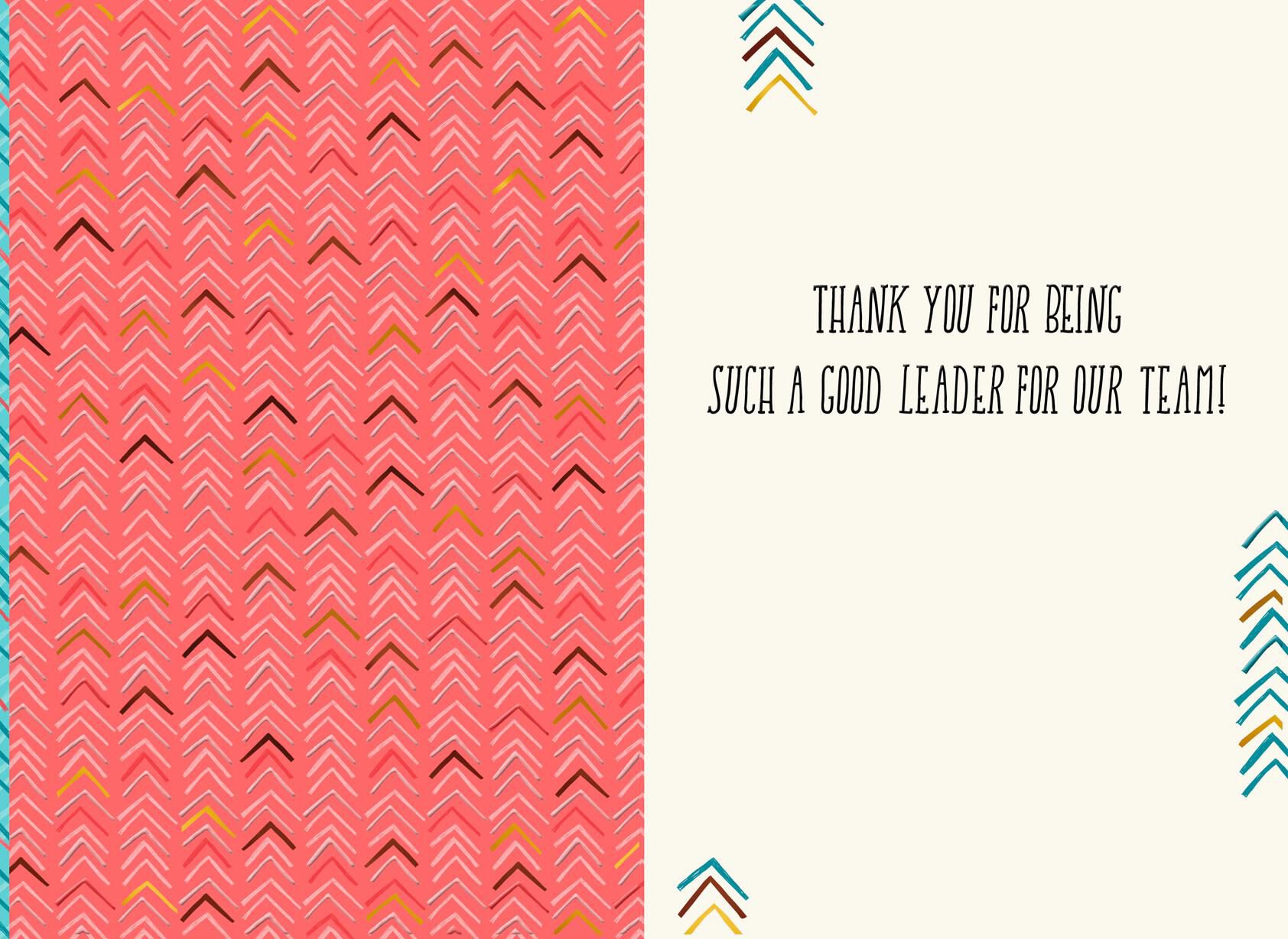 To Our Leader Boss's Day Card