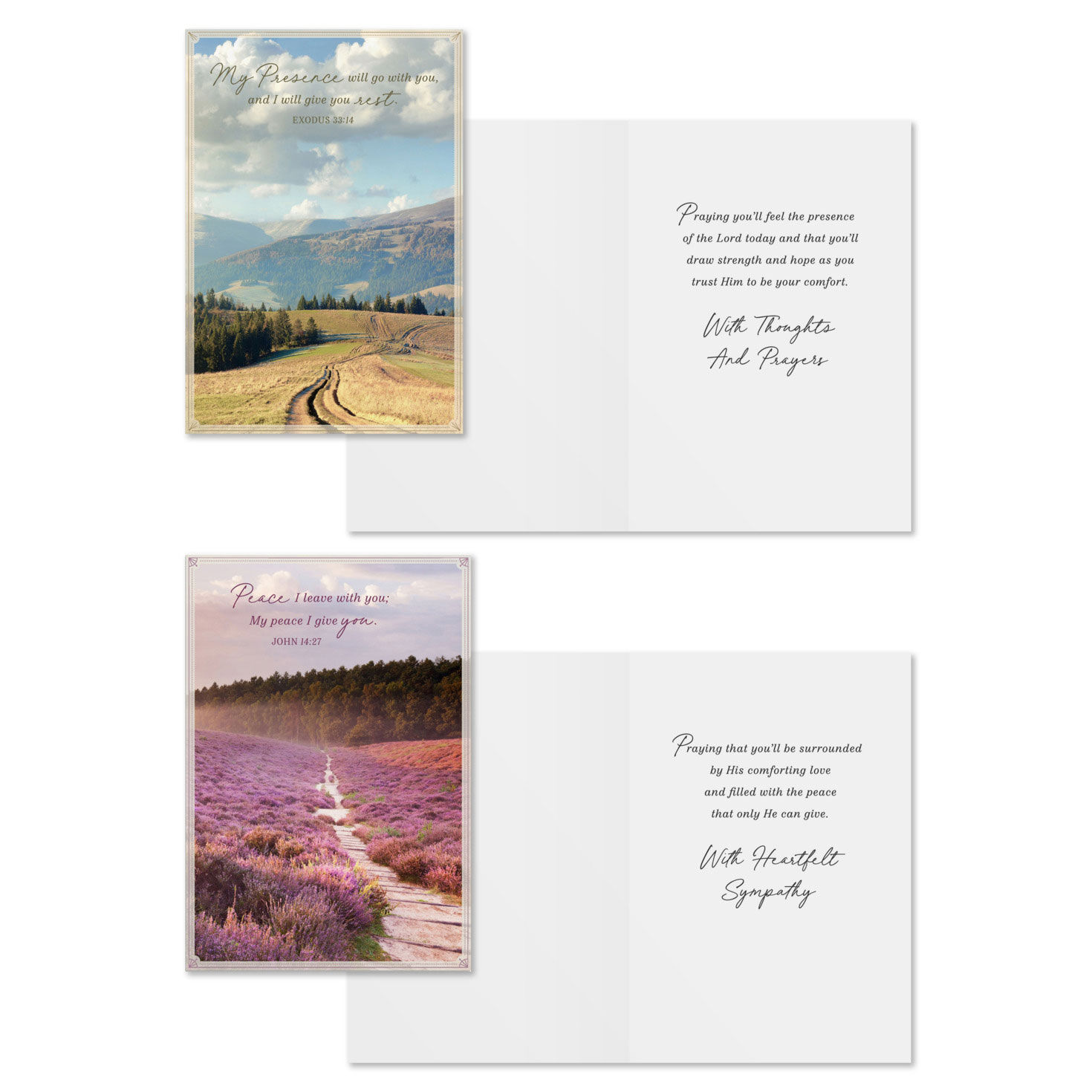 Nature Scenes DaySpring Sympathy Cards Assortment Card Front with Sentiment image number 4
