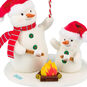Snowmen Roasting Marshmallows Christmas Ornament upclose view image number 5