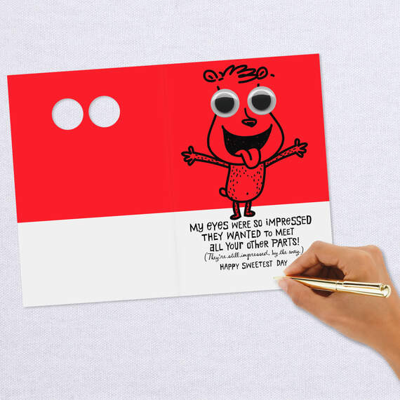 Googly-Eyed Funny Sweetest Day Card, , large image number 6