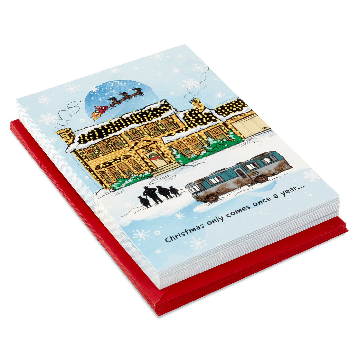 National Lampoon's Christmas Vacation™ Griswold's House Boxed Christmas Cards, Pack of 16 for only USD 16.49 | Hallmark