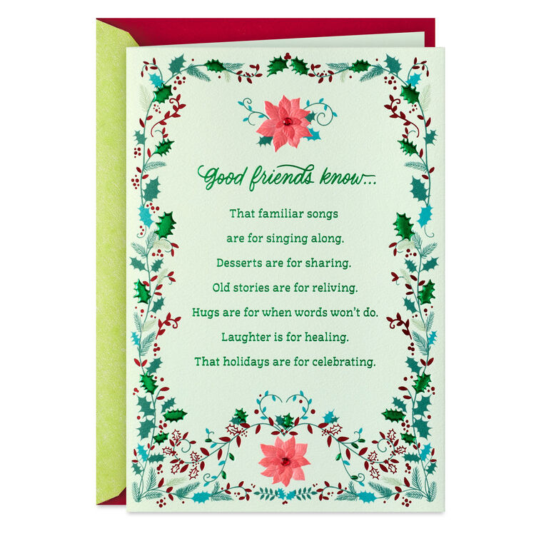 Good Friends Know Christmas Card