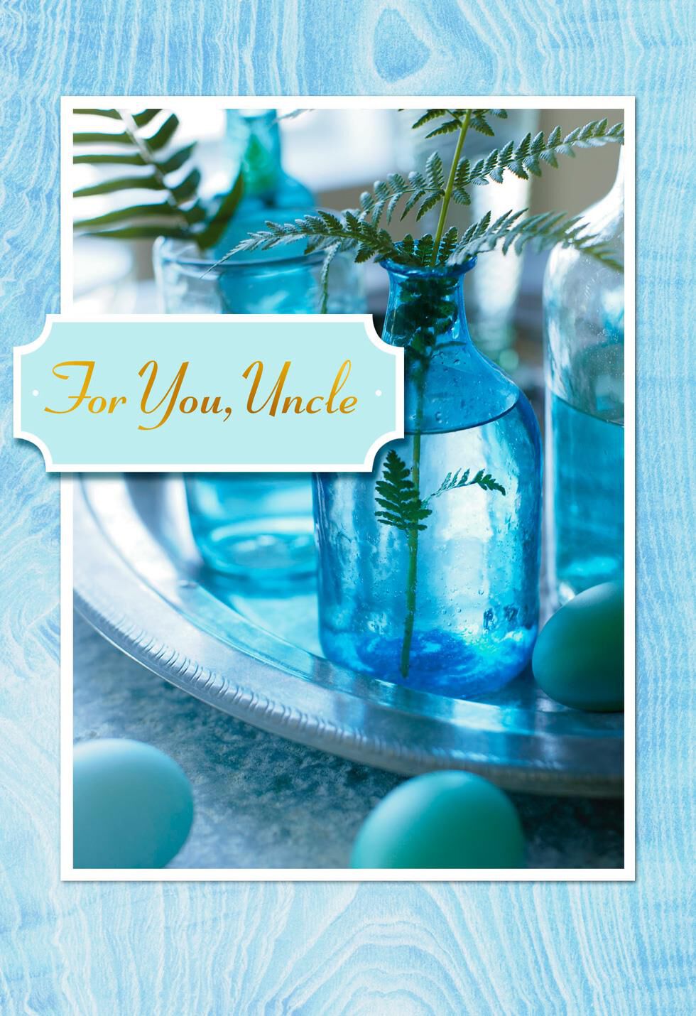 Fern Frond Uncle Easter Card