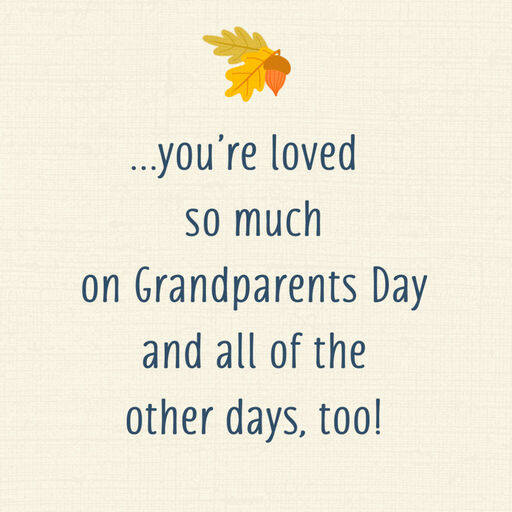 You're Loved So Much Grandparents Day Card, 