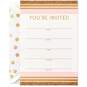 Pink and Gold Stripes Party Invitation, Box of 12, , large image number 4