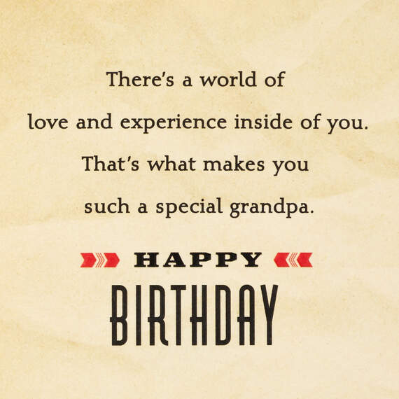 Disney Mickey Mouse Love and Experience Father's Day Card for Grandpa, , large image number 2