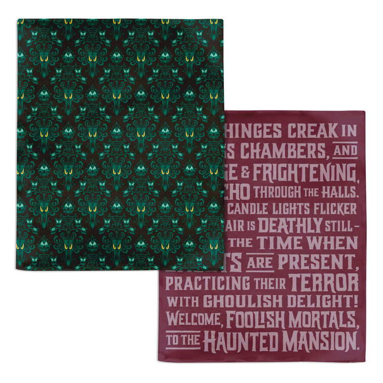 Hallmark Disney The Haunted Mansion Glow-in-the-Dark Two-Sided Throw Blanket, 50x60