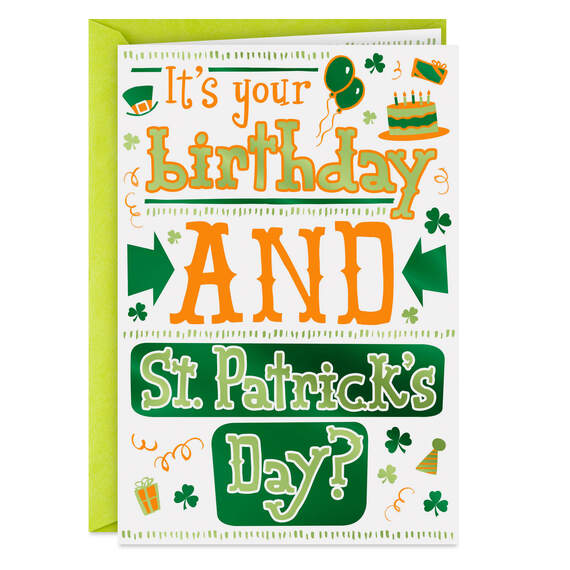 Dublin the Fun Funny St. Patrick's Day Birthday Card, , large image number 1