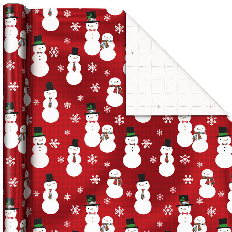 3 Rolls Christmas Wrapping Paper – 20m Each, Snowflake, Santa, Snowman, Reindeer Mix