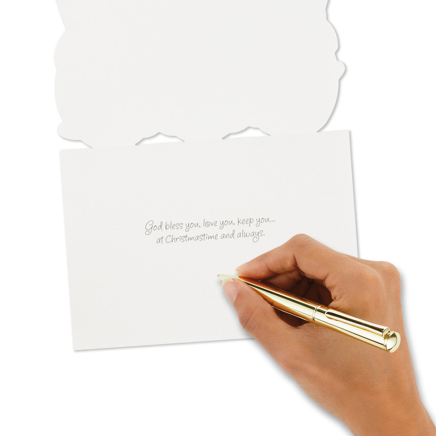 Three Angels Boxed Christmas Card Pack Signing card image number 6