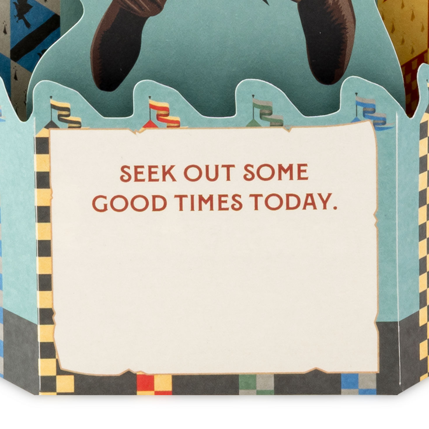 Harry Potter Quidditch Pop-Up Birthday Card sentiment image number 3