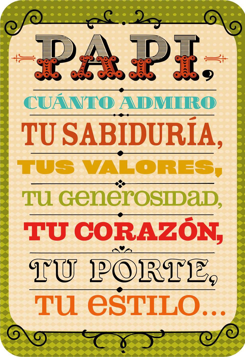 All Your Best Qualities Spanish-Language Dad Birthday Card