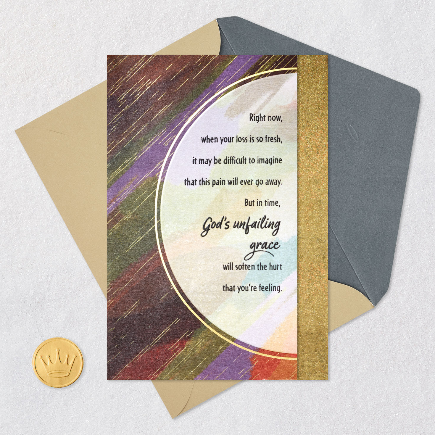 God's Grace Softens the Hurt Religious Sympathy Card for only USD 4.99 | Hallmark