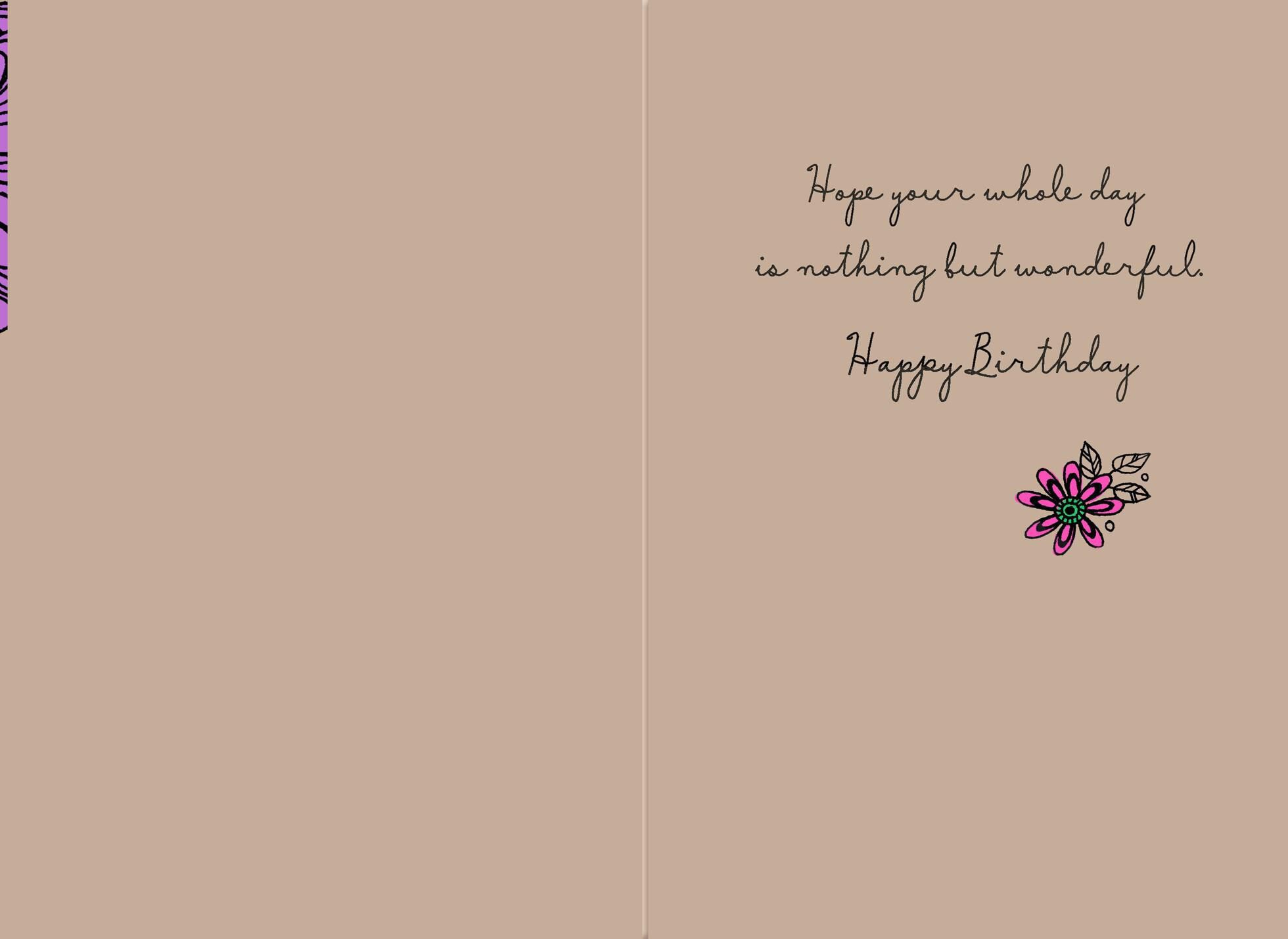 Bold Flowers Birthday Card for Cousin