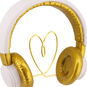 White Gold Headphones Christmas Ornament closeup view image number 5