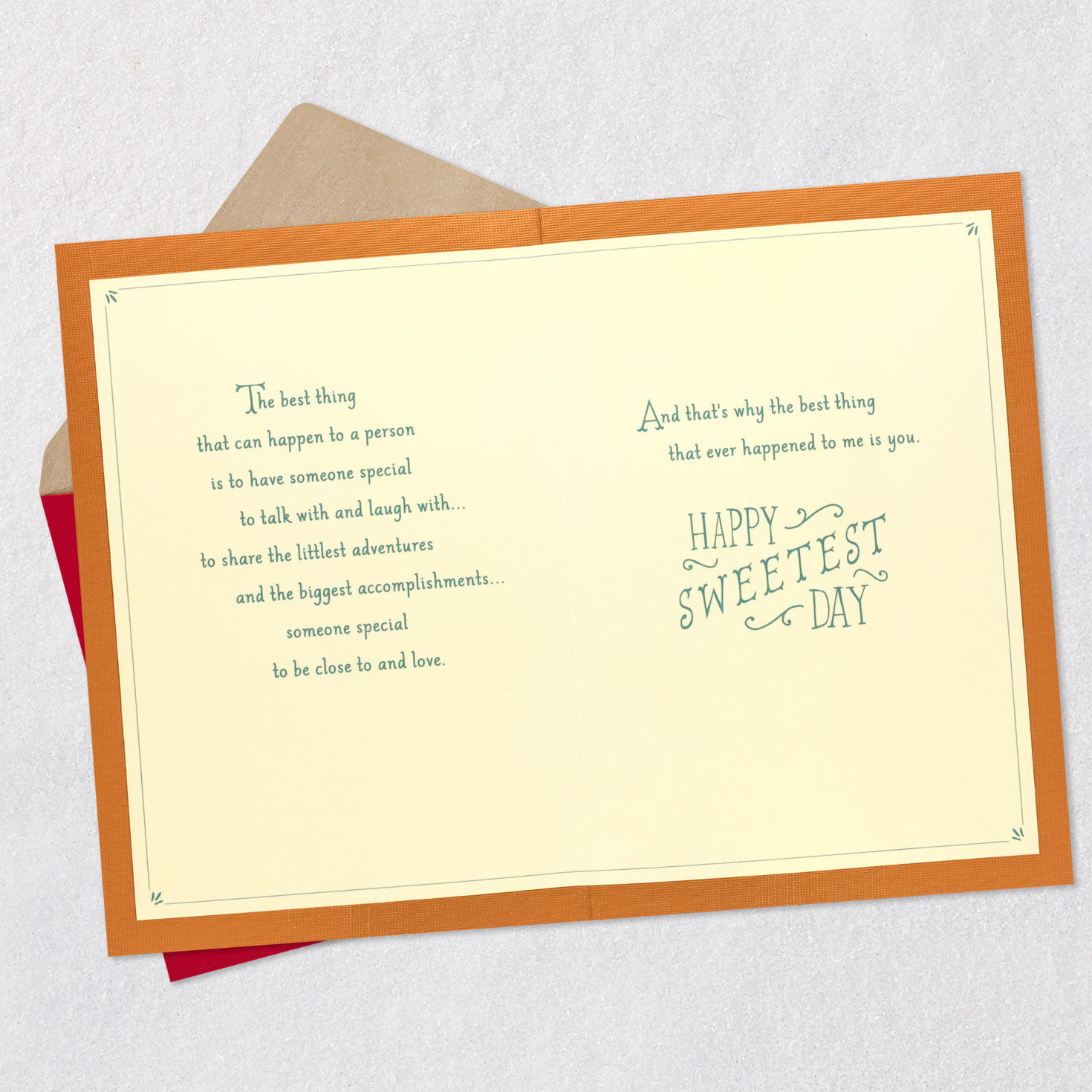 Ferris Wheel Lights Sweetest Day Card Open card with envelope image number 4