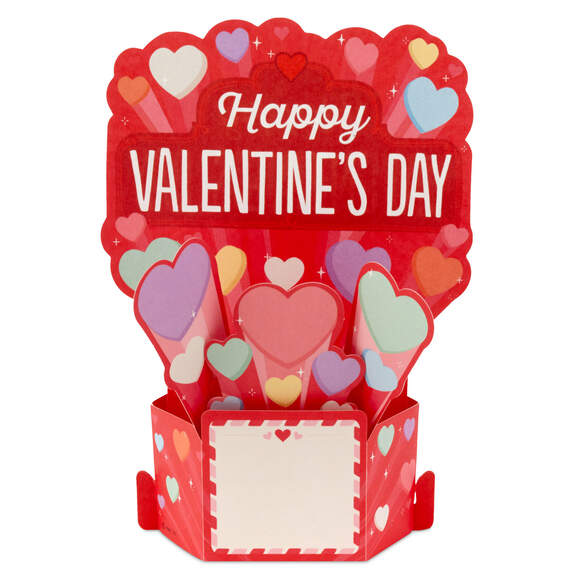 Shooting Hearts 3D Pop-Up Valentine's Day Cards, Pack of 8, , large image number 3