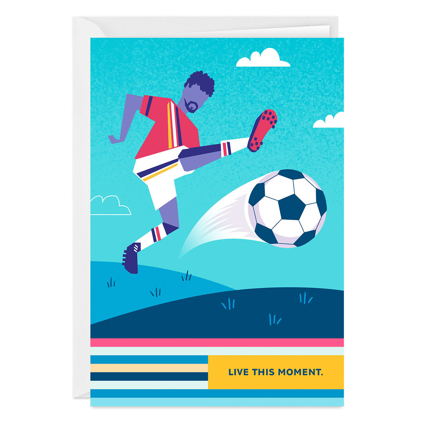 Soccer Live This Moment Custom Card