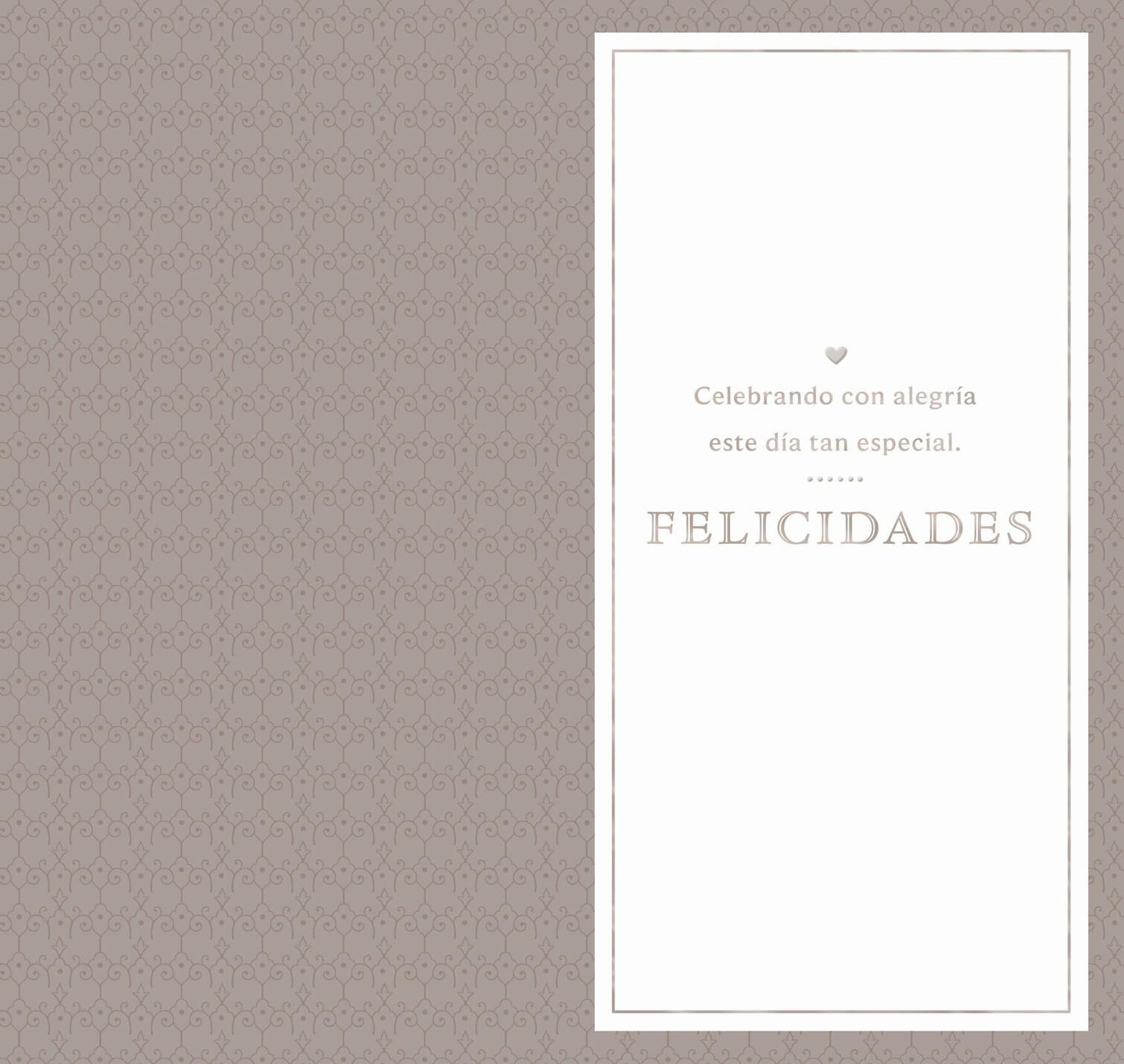 Perfect Pair Spanish-Language Money Holder Wedding Card