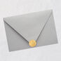 3D Pumpkins and Fall Leaves Halloween Card Envelope Back with Seal image number 8