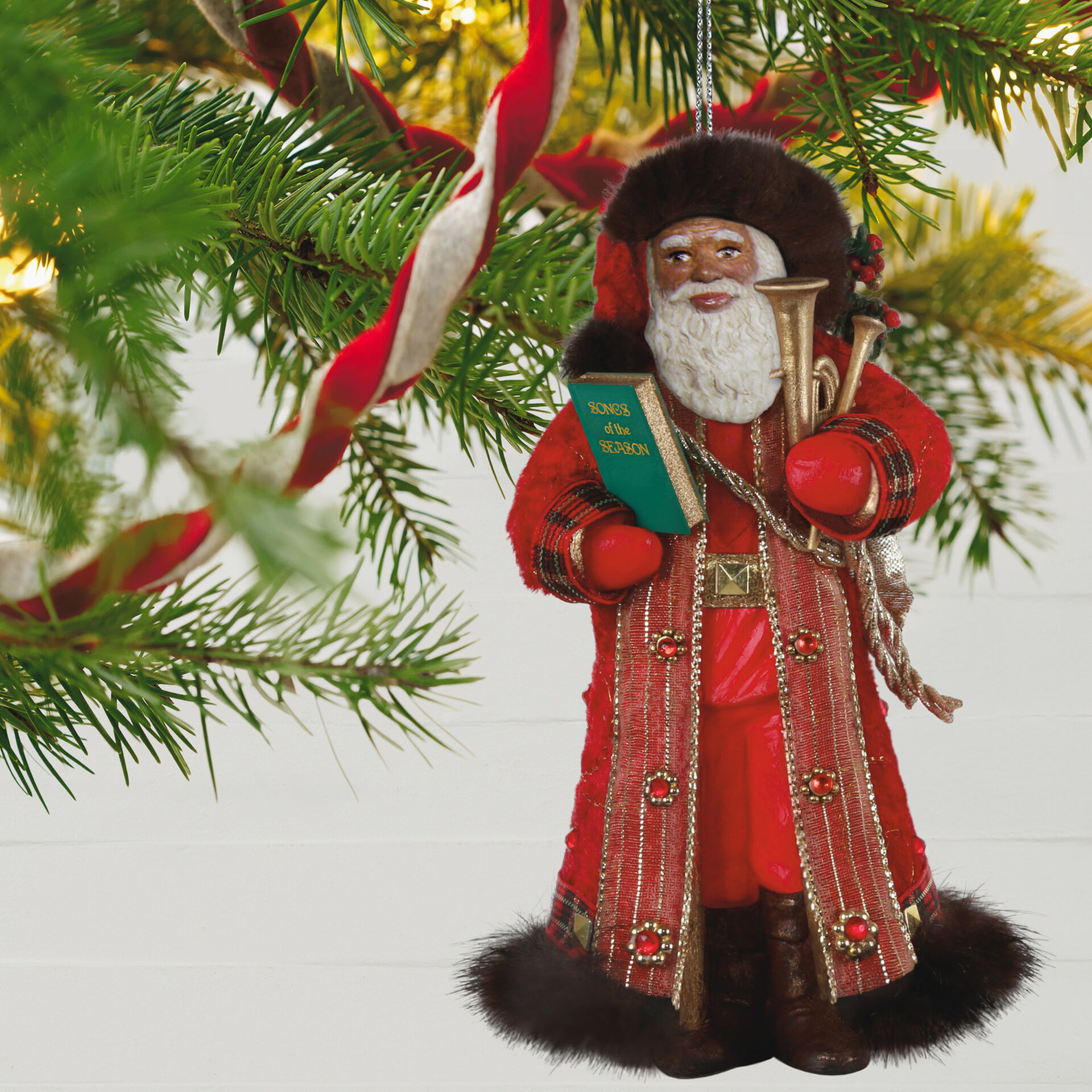 African American Father Christmas Ornament Keepsake Ornaments Hallmark