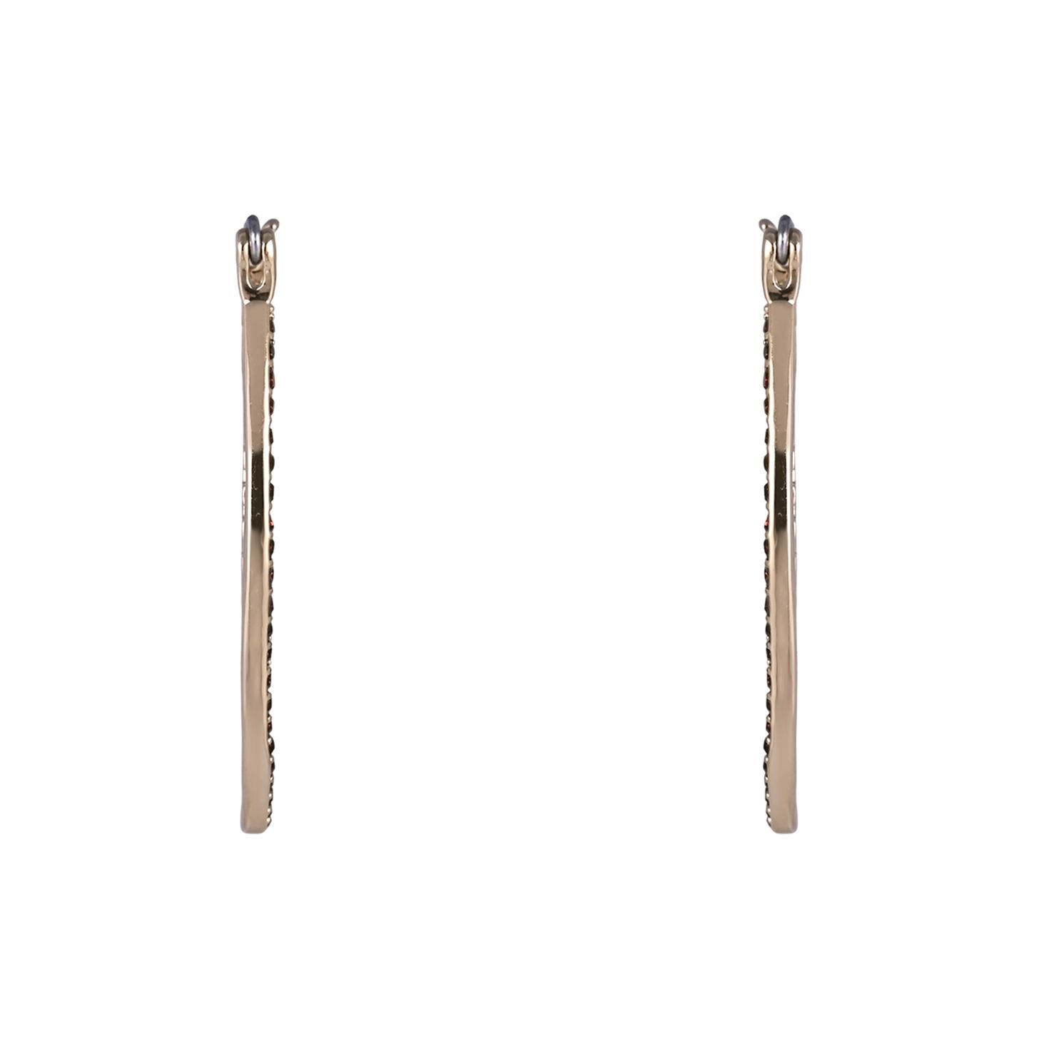Game Day Stone Football Hoop Earrings side image number 3