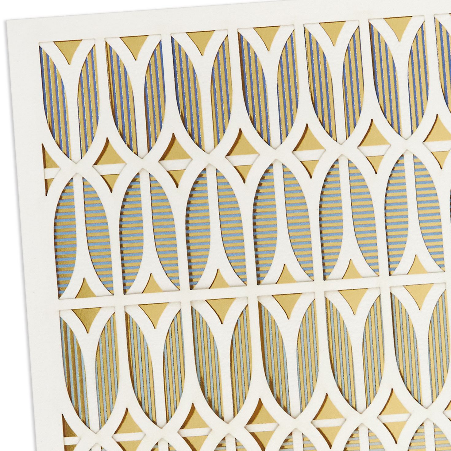 Ombr&eacute; Laser-Cut Geometric Pattern Blank Card  image number 3
