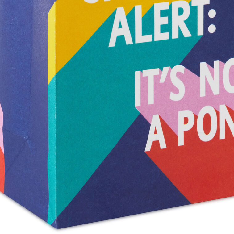 Blue Spoiler Alert Mini Bag for Gift Cards upclose detail image number 5