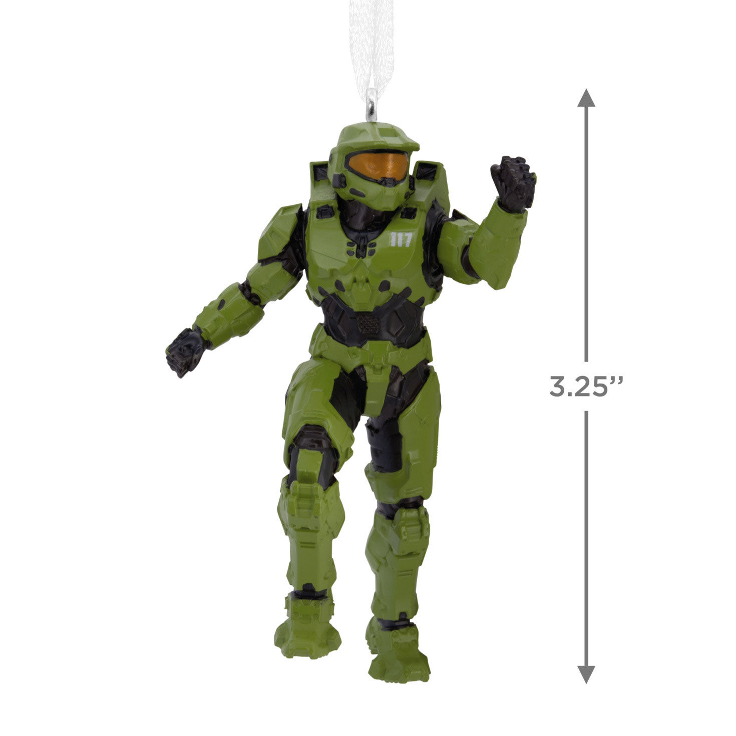 Halo Master Chief Christmas Ornament measurement image number 3