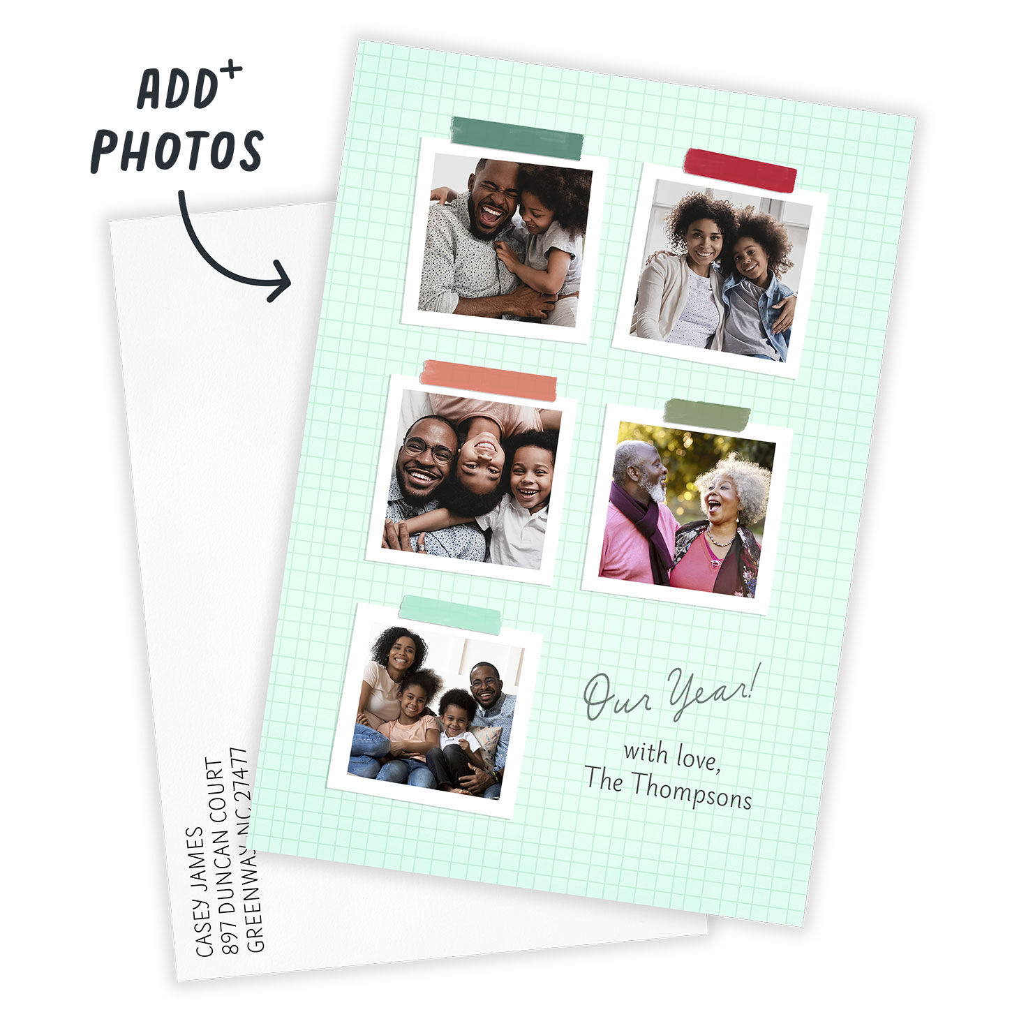 Our Year Flat Holiday Photo Card, , large image number 2